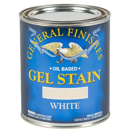 General Finishes 1 Qt White Gel Stain Oil-Based Heavy Bodied Stain WQA